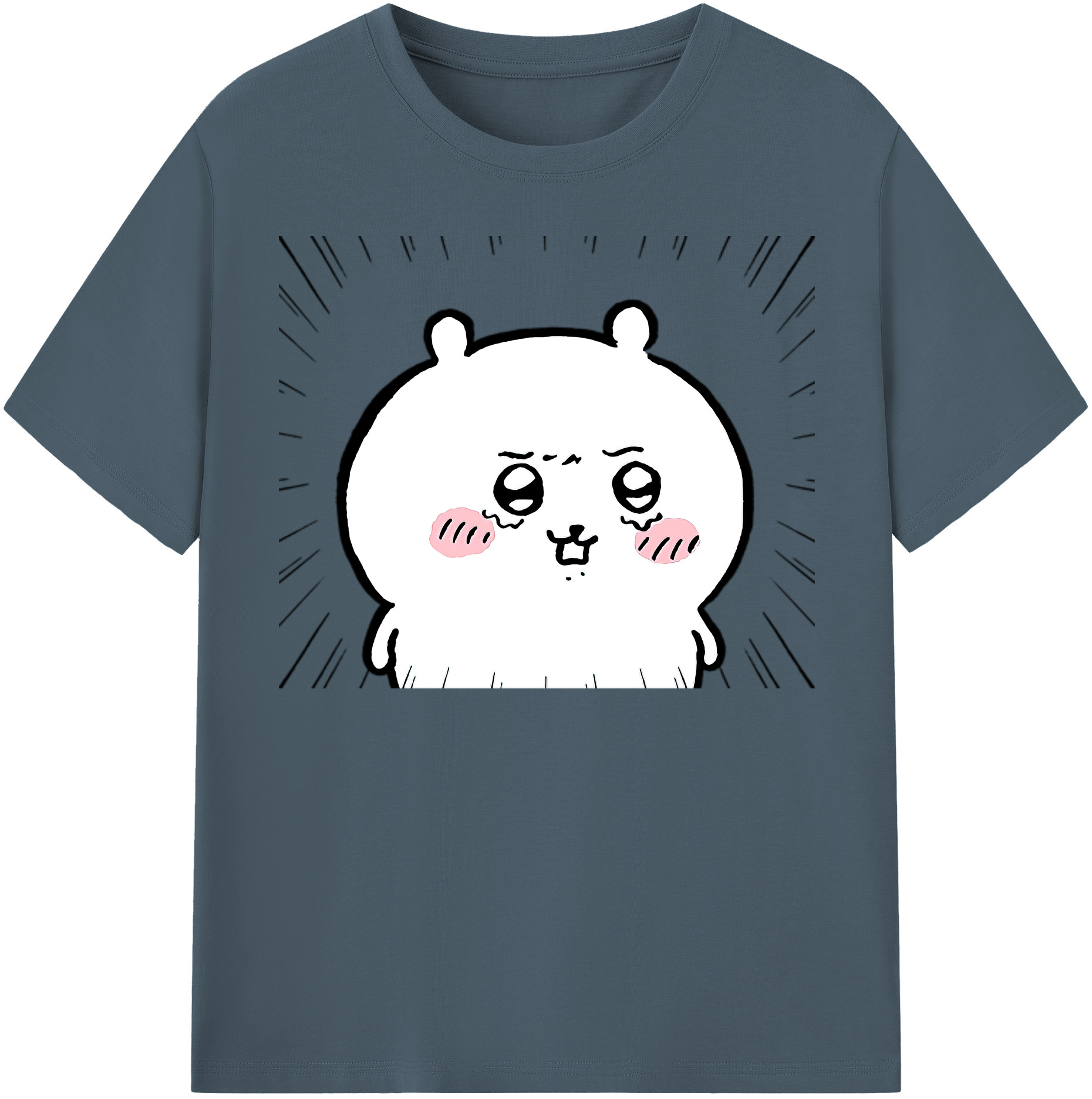 （画像用） ちいかわ ちいかわ Chii-kawa chiikawa 綿100％半袖Tシャツ（フロントプリント）
